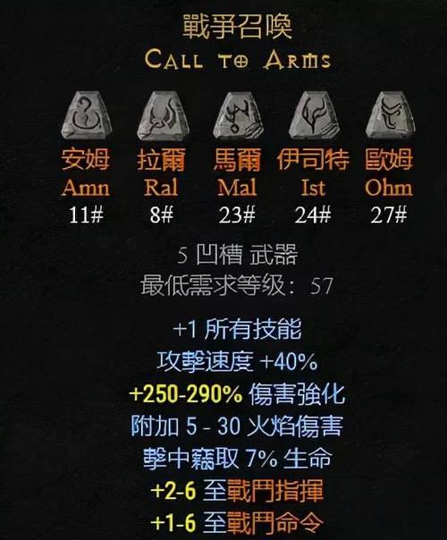 揭秘《暗黑破坏神2》符文之语属性的奥秘（解读符文之语属性如何提升你的游戏实力）