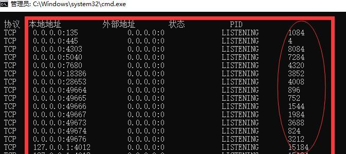 详解本机端口占用情况及解决方法（全面了解端口占用问题）