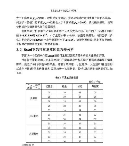 Excel方差函数的应用及效果分析（利用Excel方差函数进行数据分析）