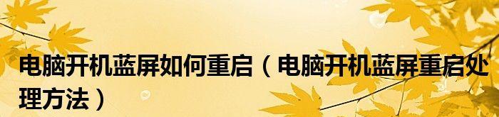 如何应对频繁重启的主机问题（解决主机频繁重启的有效方法）