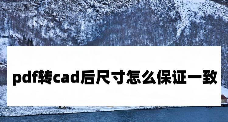 迅捷CAD转换器的使用指南（一款简便高效的CAD文件转换工具）