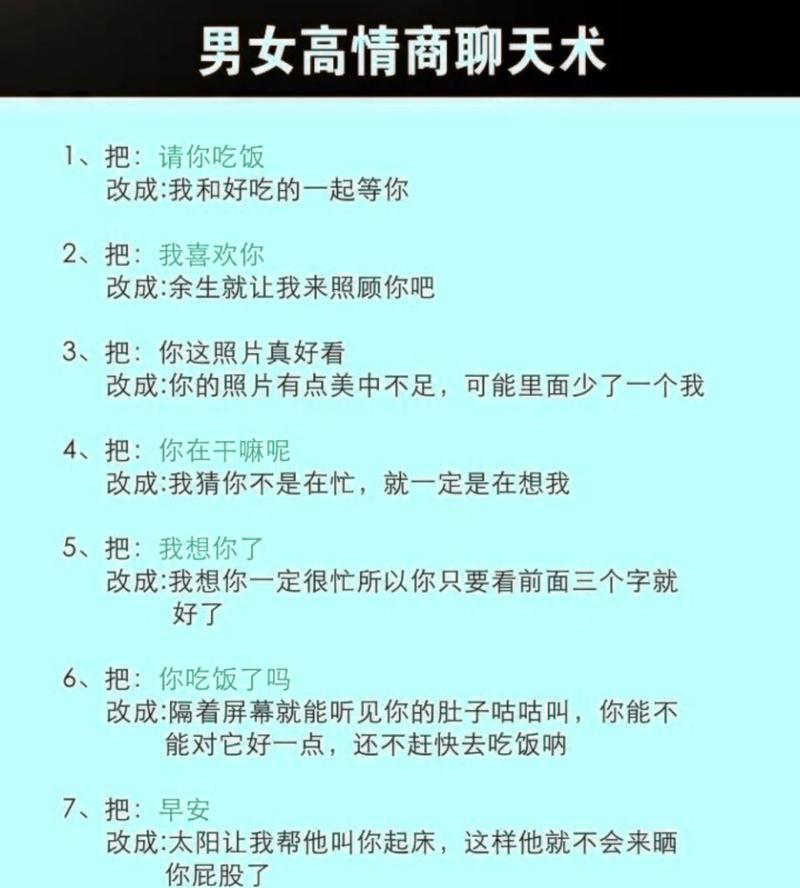 高情商聊天回复话术，轻松应对各种场合（以智慧应对言语）