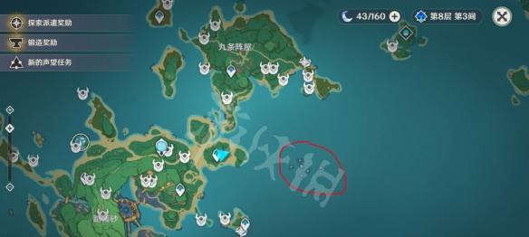 原神中苦水的位置在哪里？