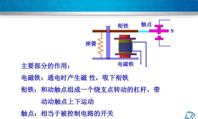 电视机中电磁继电器的作用是什么？原理是什么？