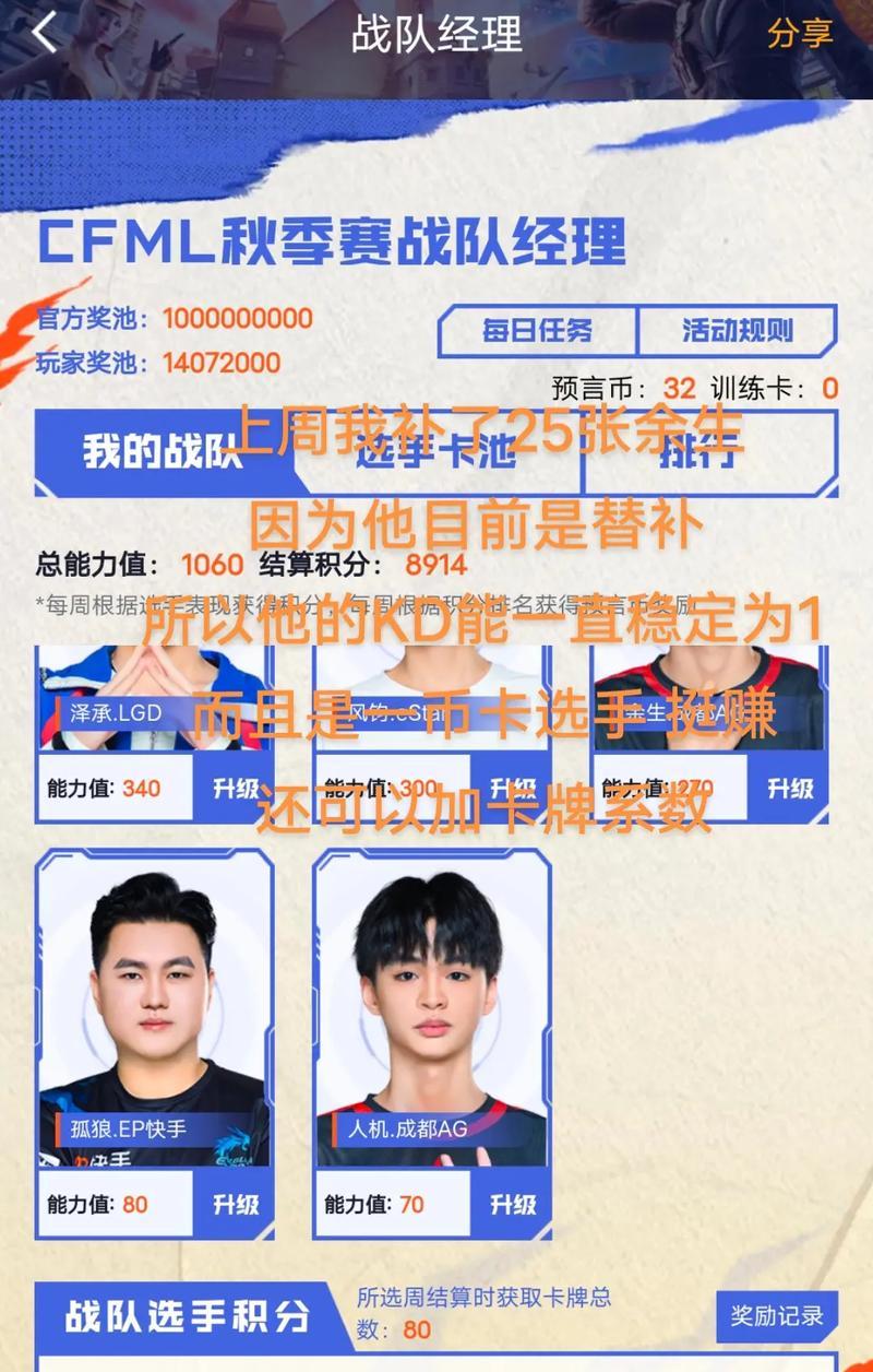 CF战队经理的奖励如何结算？